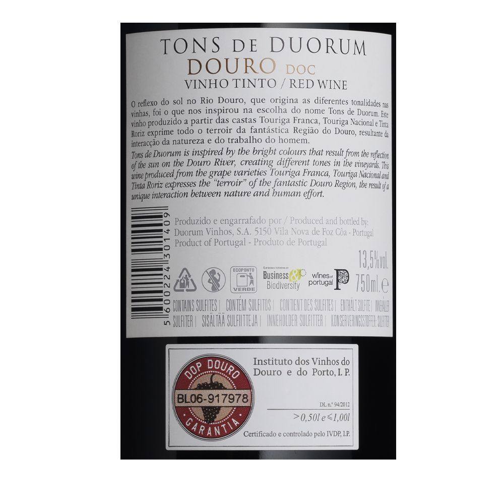  - Vinho Tons de Duorum Tinto 75cl (2)