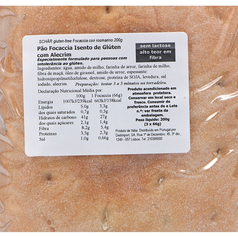  - Schär Gluten Rosemary Focaccia Bread 200g (2)
