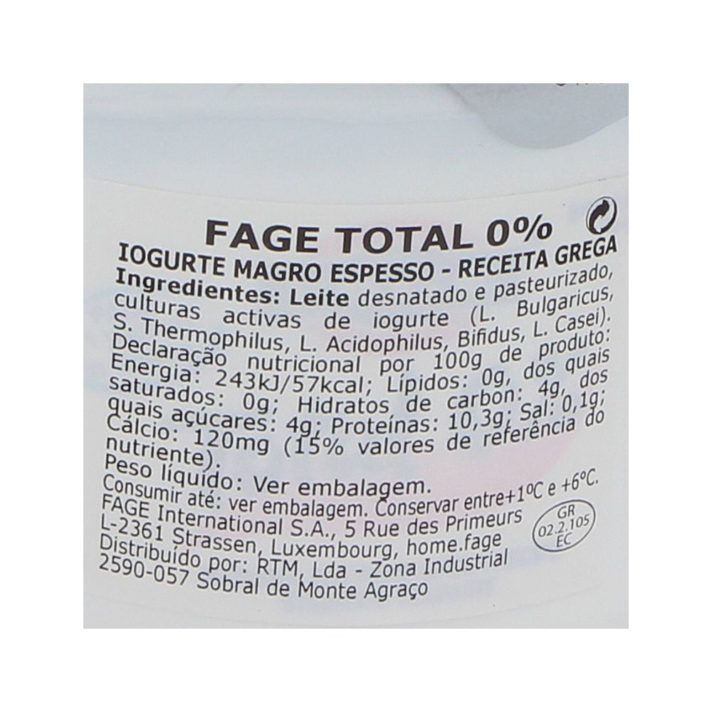  - Iogurte Estilo Grego Fage 0% Gordura Natural 170g (2)