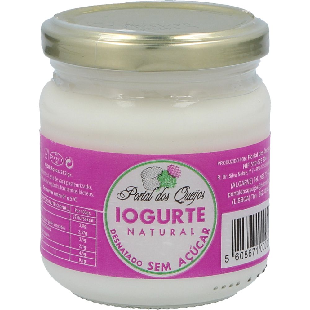  - Portal dos Queijos Low-Fat Natural Yoghurt 212g (1)