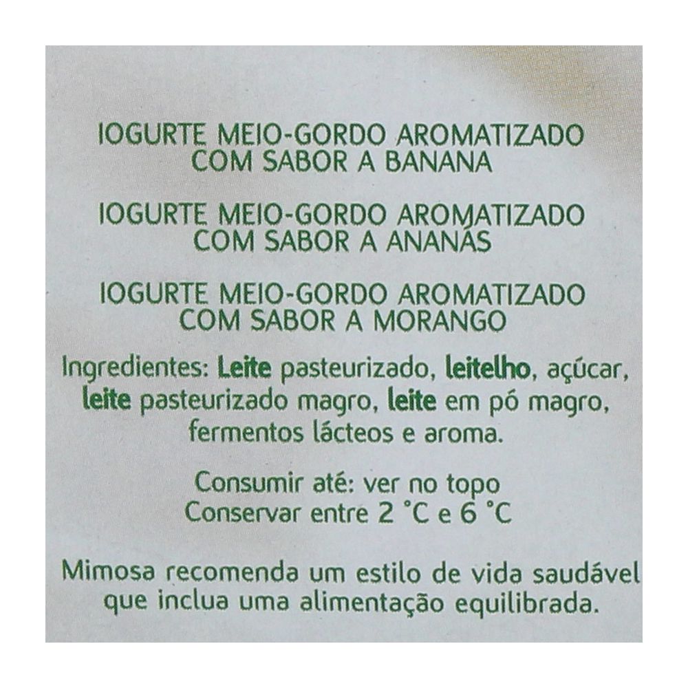  - Iogurte Mimosa Aroma Morango / Ananás / Banana 8 x 125g Leve 8 Pague 7 (3)