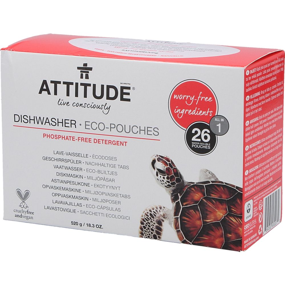  - Attitude Ecological Dishwasher Detergent 26 Loads = 520 g (1)
