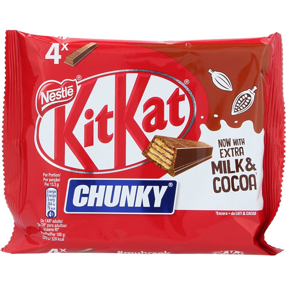  - Nestlé Kit Kat Chunky Chocolate Bars 4x40g (1)