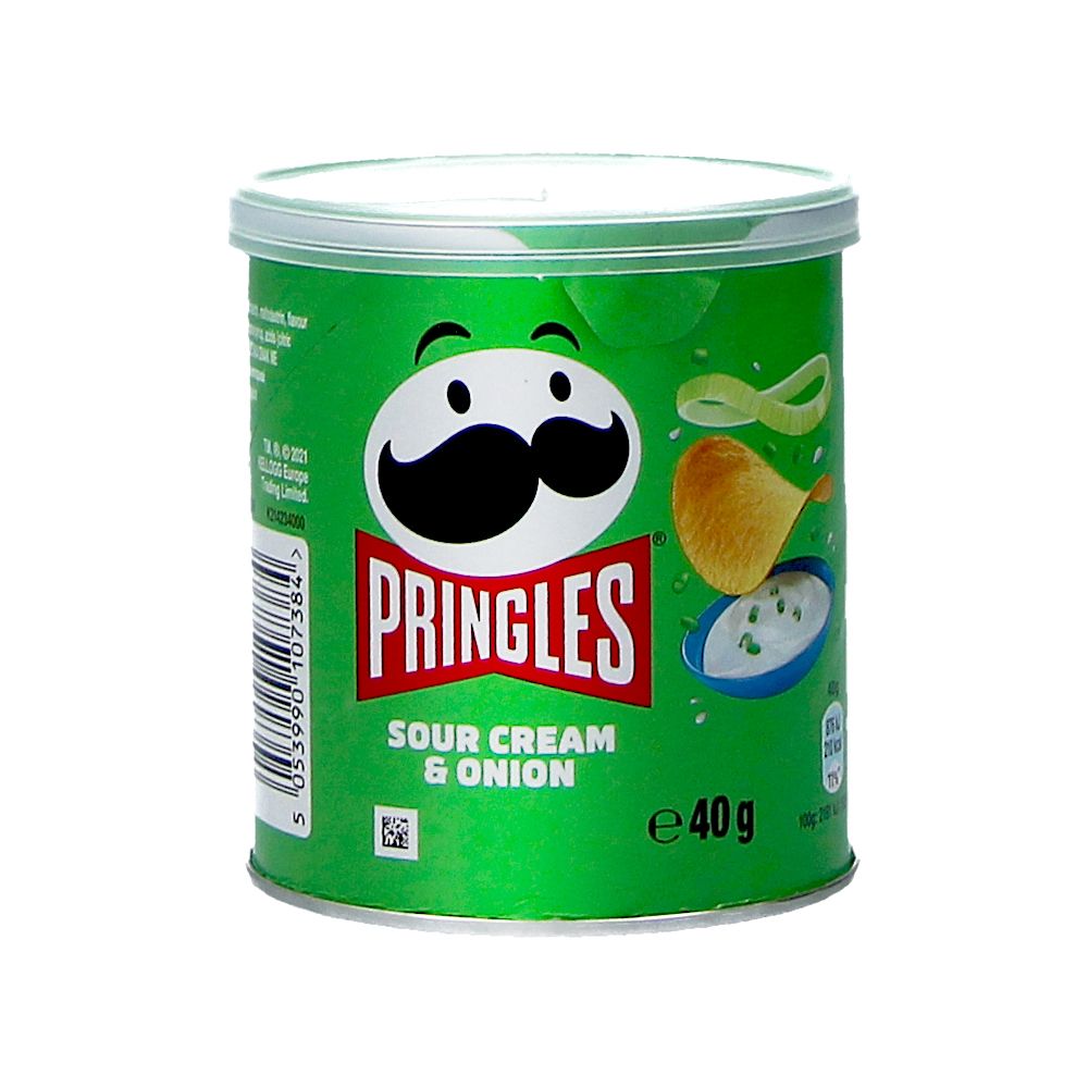  - Pringles Cream & Onion Crisps 40g (1)