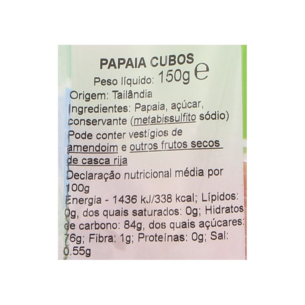  - Cimarrom Papaya Cubes 150g (2)