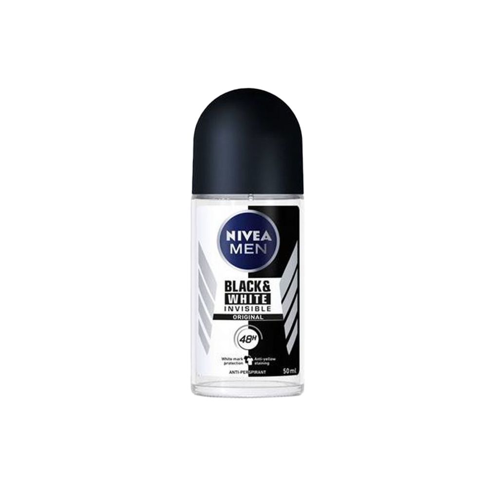  - Nivea Invisible for Black & White Roll On Deodorant for Men 50mL (1)