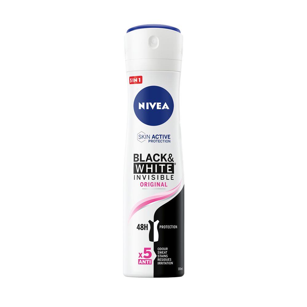  - Nivea Invisible for Black & White Spray Deodorant 150mL (1)