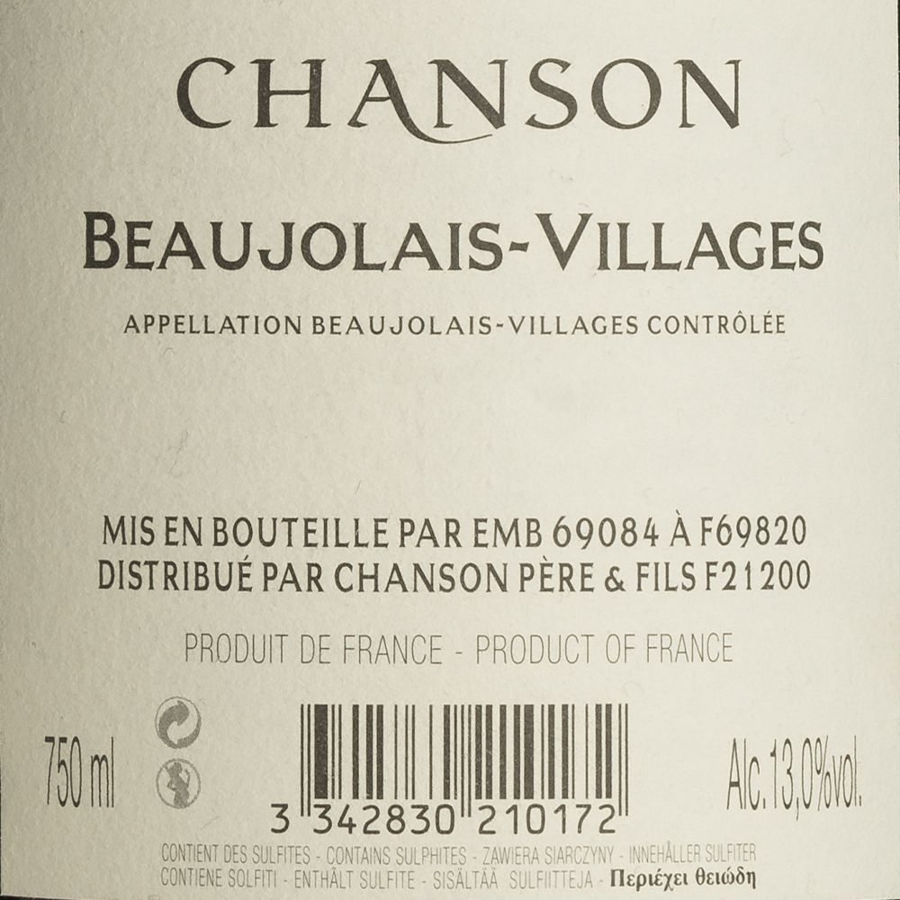  - Chanson Beaujolais Village Red Wine 75cl (2)