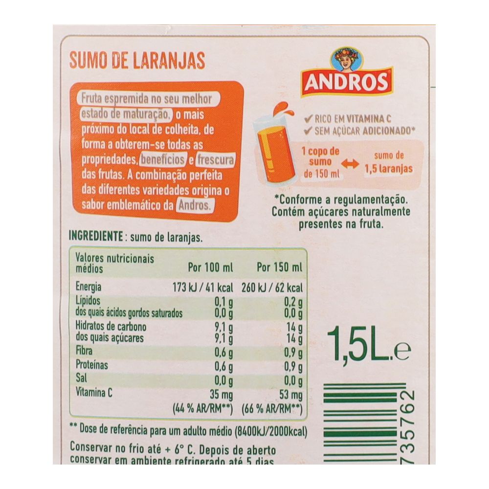  - Andros Orange Juice 1.5L (2)
