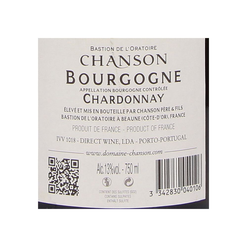  - Chanson Bourgone Chardonnay Wine `15 75cl (2)