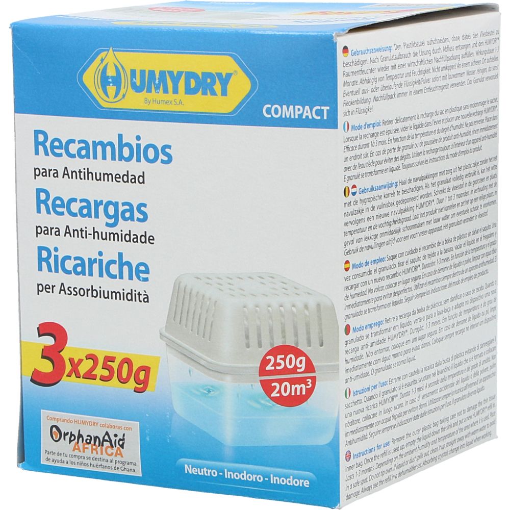  - Humdry Odour-Free Dehumidifier Refill 3 x 250g (1)