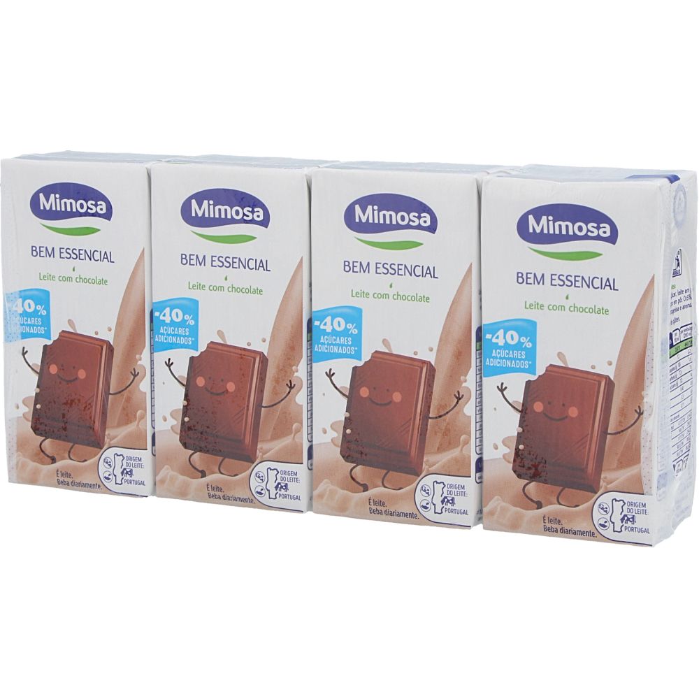  - Leite Mimosa L Boom Chocolate -40% Acuçar 4 x 200 mL (1)