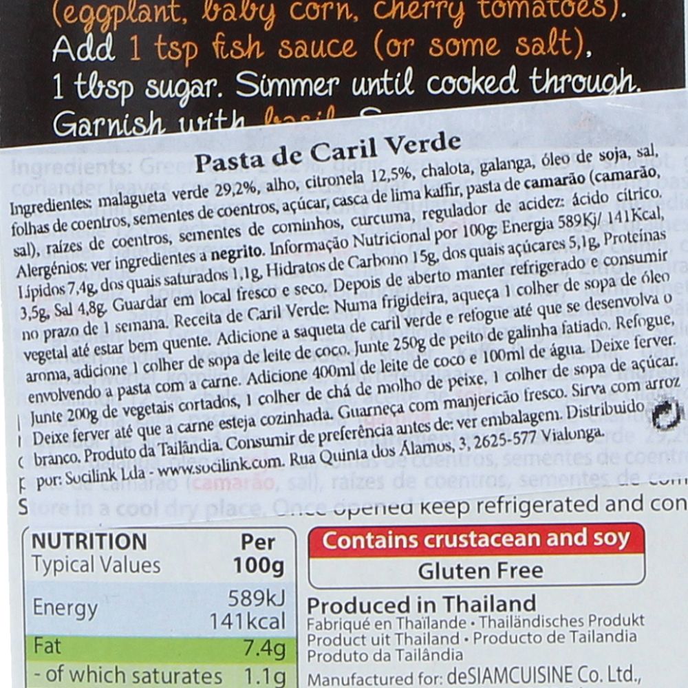  - Pasta Desiam Thai Caril Verde 70 g (2)