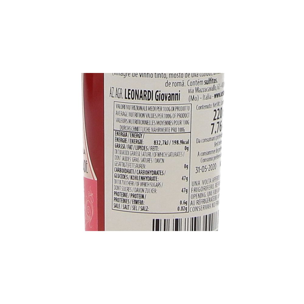  - Leonardi Glace Bals Pomegranate Sauce 210g (2)