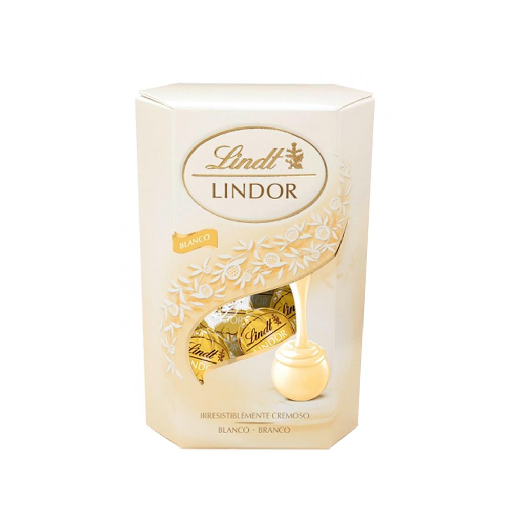  - Lindt Lindor Cornet White Chocolate 200g (1)