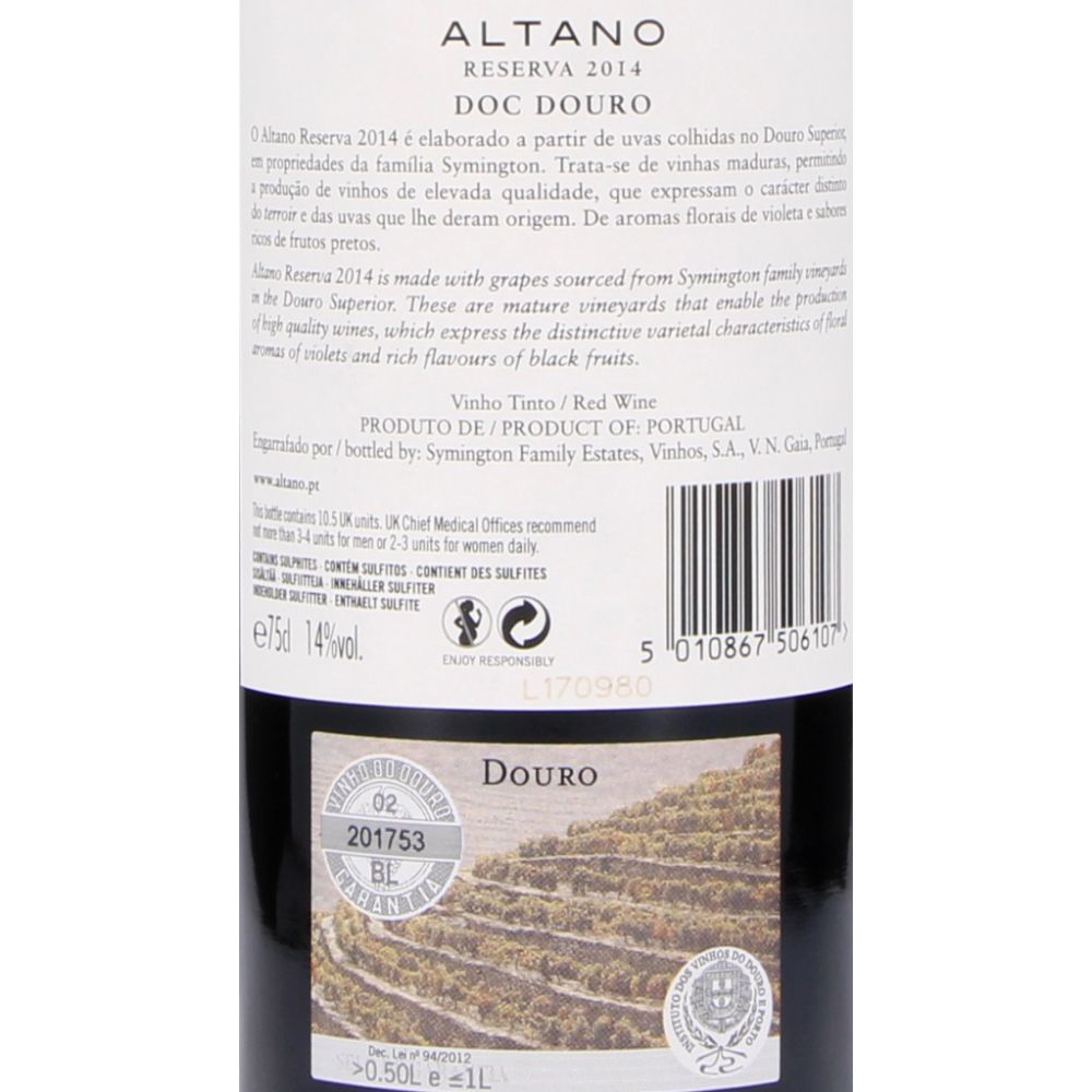  - Altano Reserva Red Wine 2015 75cl (2)