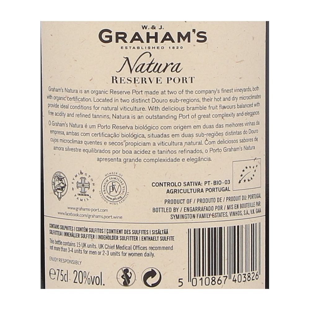  - Graham`s Natura Reserva Port Wine 75cl (2)