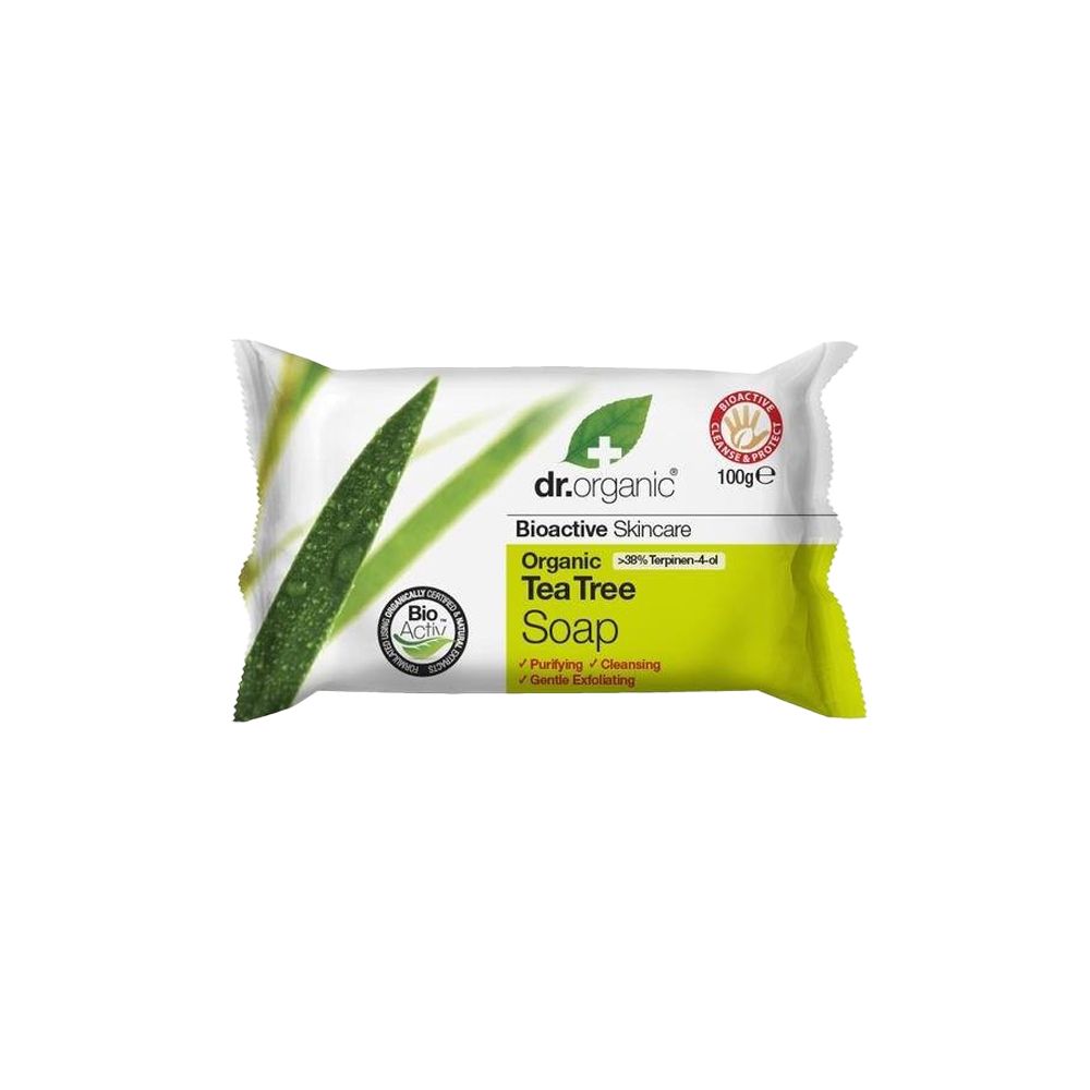  - Dr Organic Organic Tea Tree Soap 100g (1)