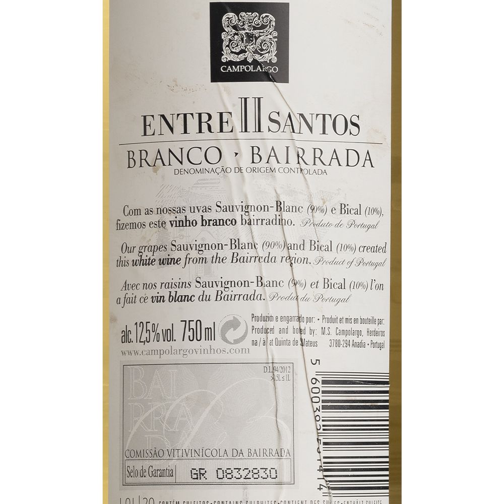  - Vinho Entre II Santos Sauvblanc Branco 75cl (2)