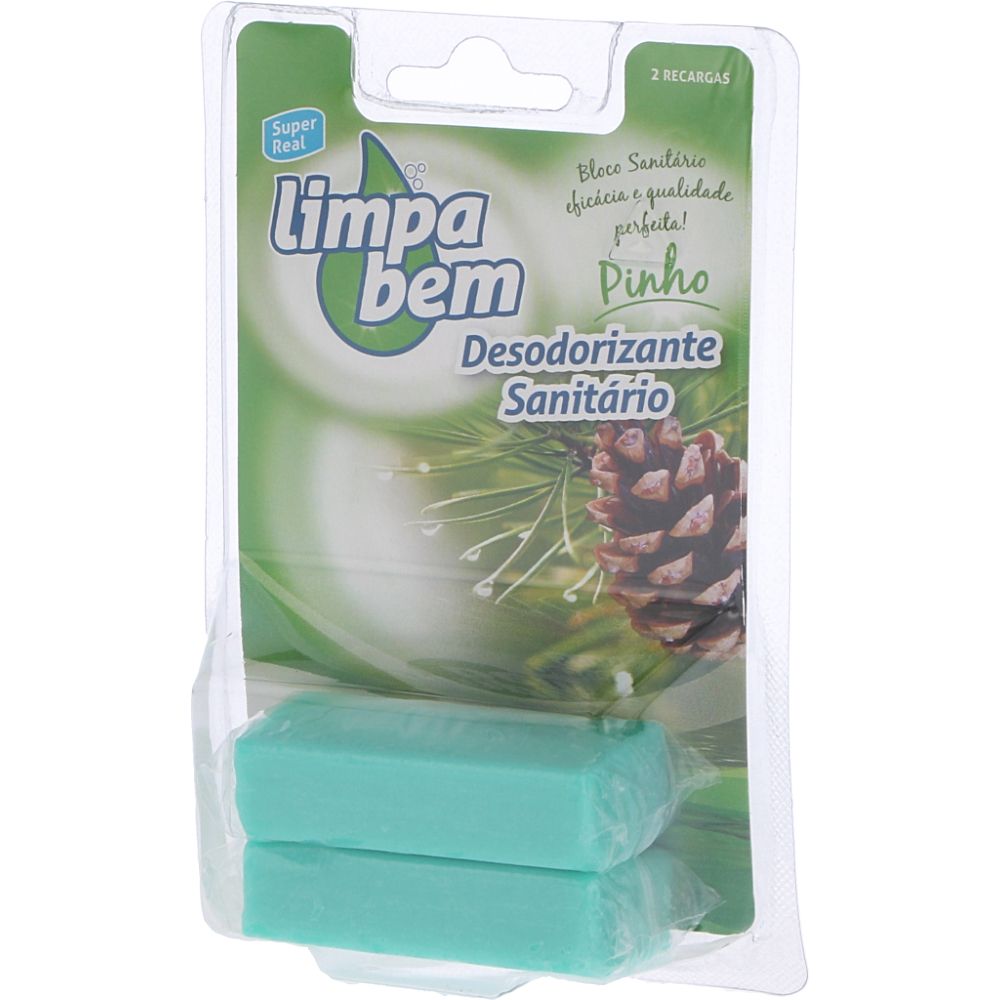  - Limpa Bem Pine Fresh Toilet Block Refills 2x40g (1)