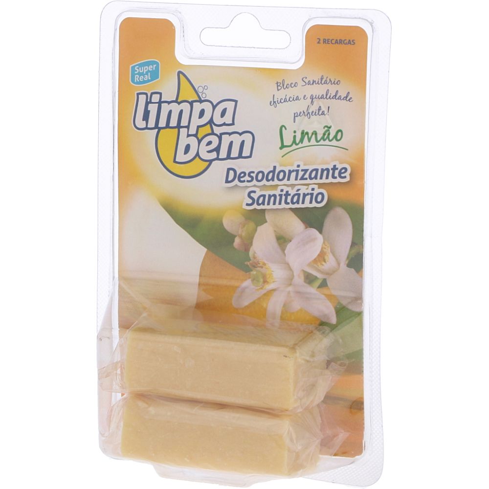  - Limpa Bem Lemon Toilet Block Refills 2x40g (1)