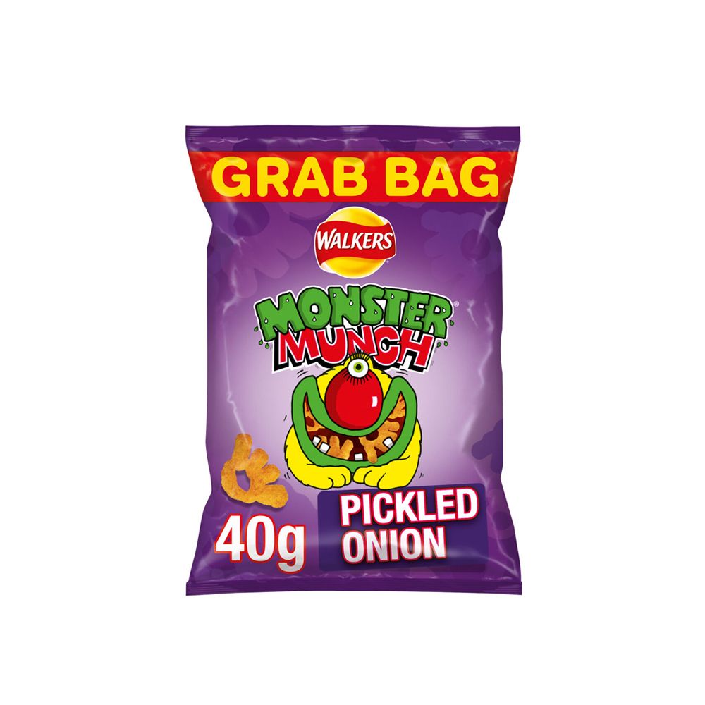  - Walkers Pickled Onion Monster Munch Snacks 40 g (1)