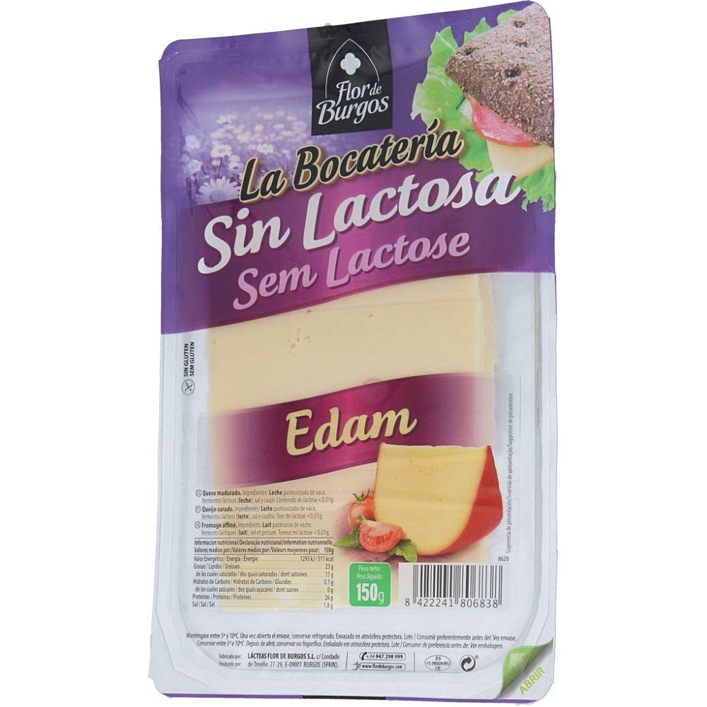  - Lafuente Lactose Free Edam Cheese Slices 150g (1)