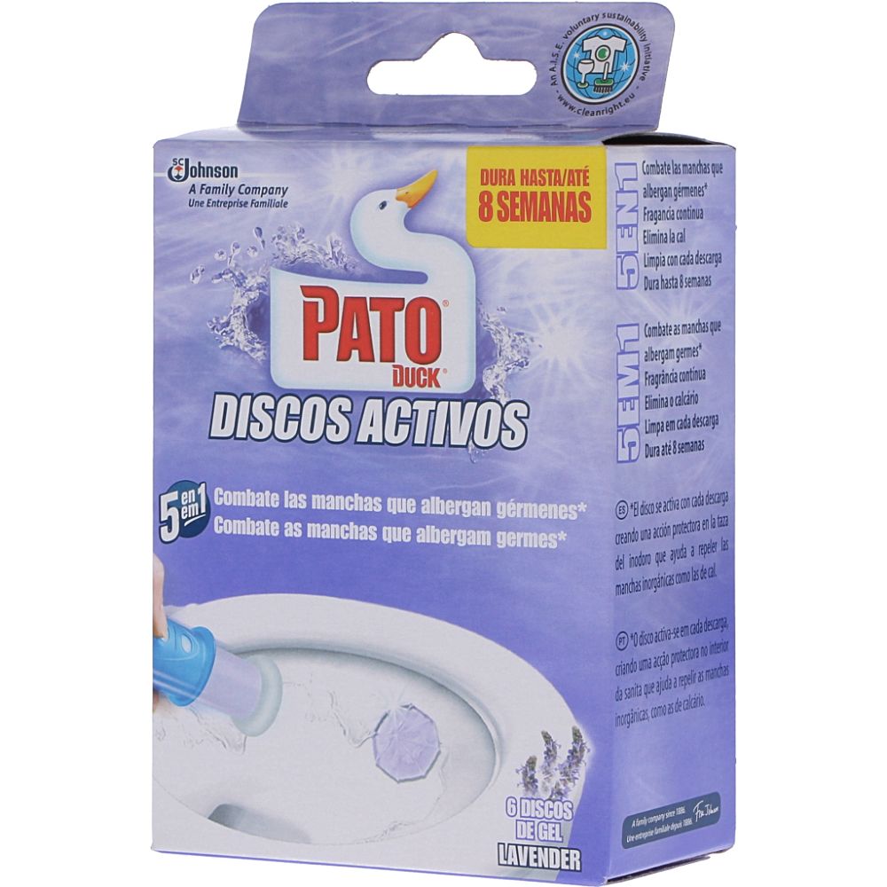  - Pato Lavender Active Toilet Bowl Disc Holder + Discs 36 ml (1)