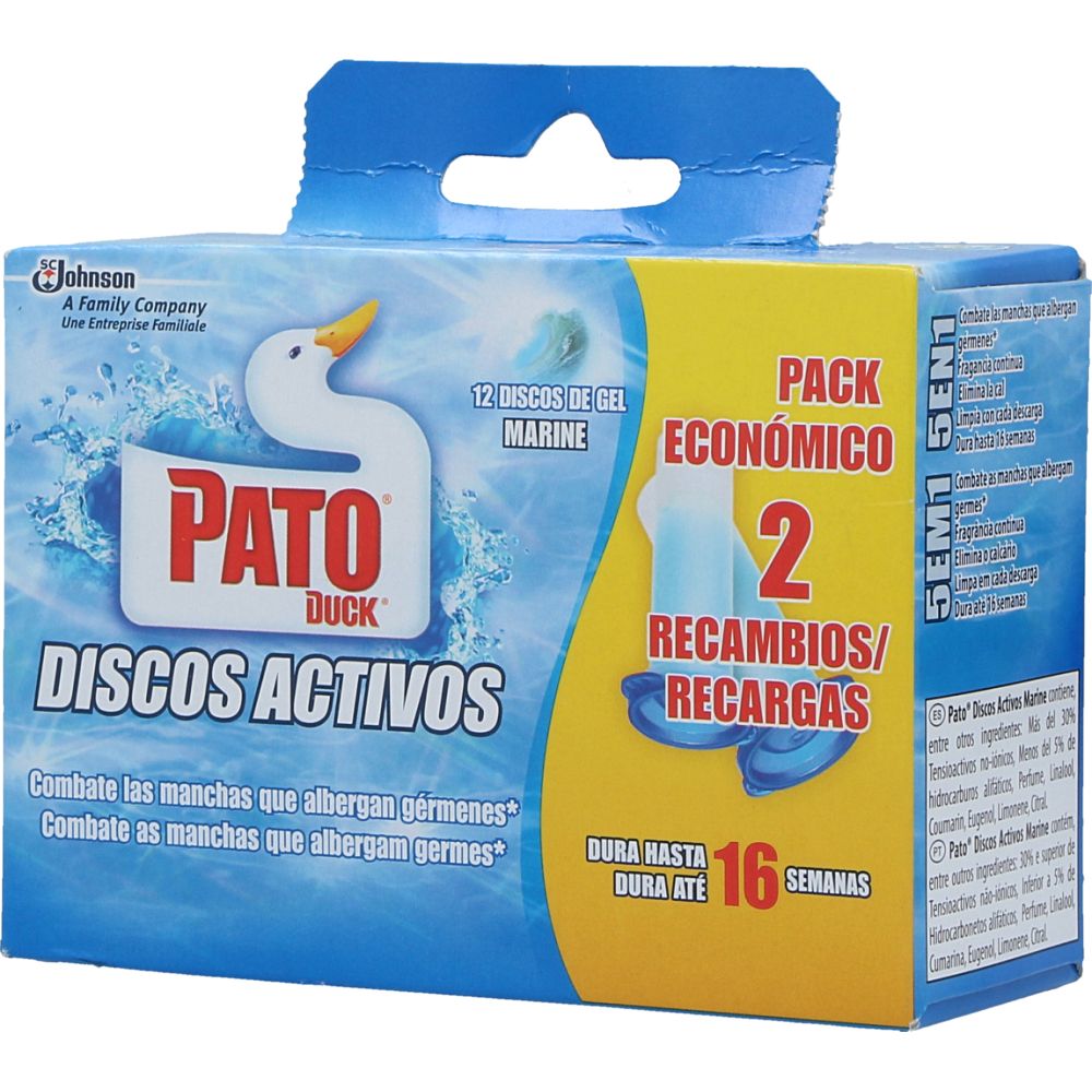  - Pato Marine Active Toilet Bowl Disc Refill 2x36 ml (1)