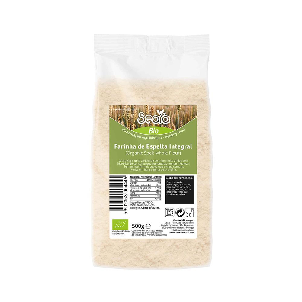  - Seara Organic Wholemeal Spelt Flour 500g (1)