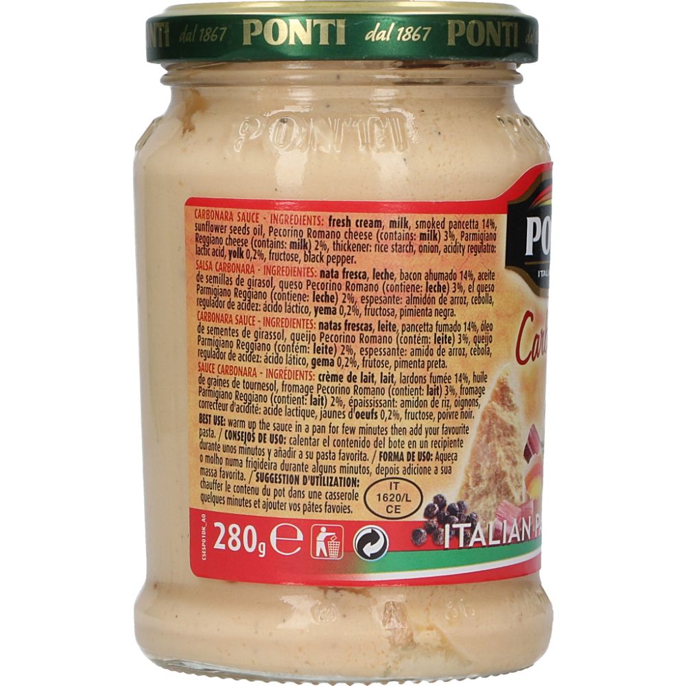  - Ponti Carbonara Sauce 280g (3)