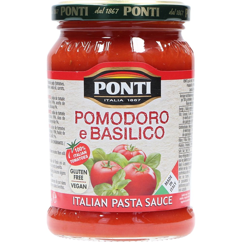  - Ponti Tomato & Basil Sauce 280g (1)