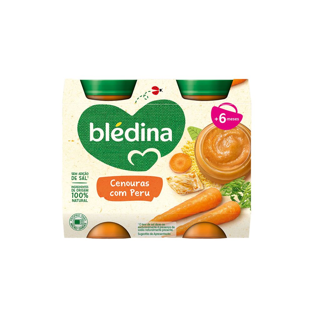  - Blendina Turkey with Carrot Baby Food 2x200g (1)