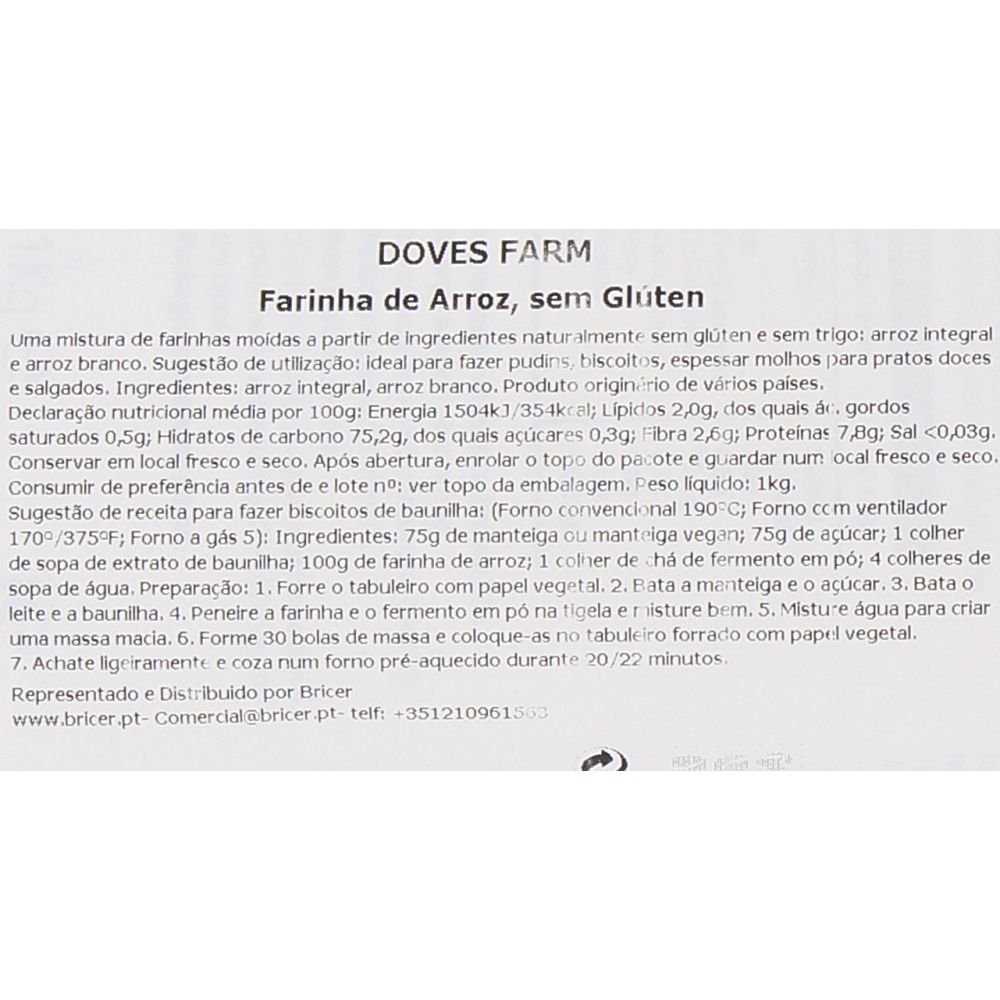  - Farinha Doves Farm Arroz s/ Glúten 1 Kg (2)