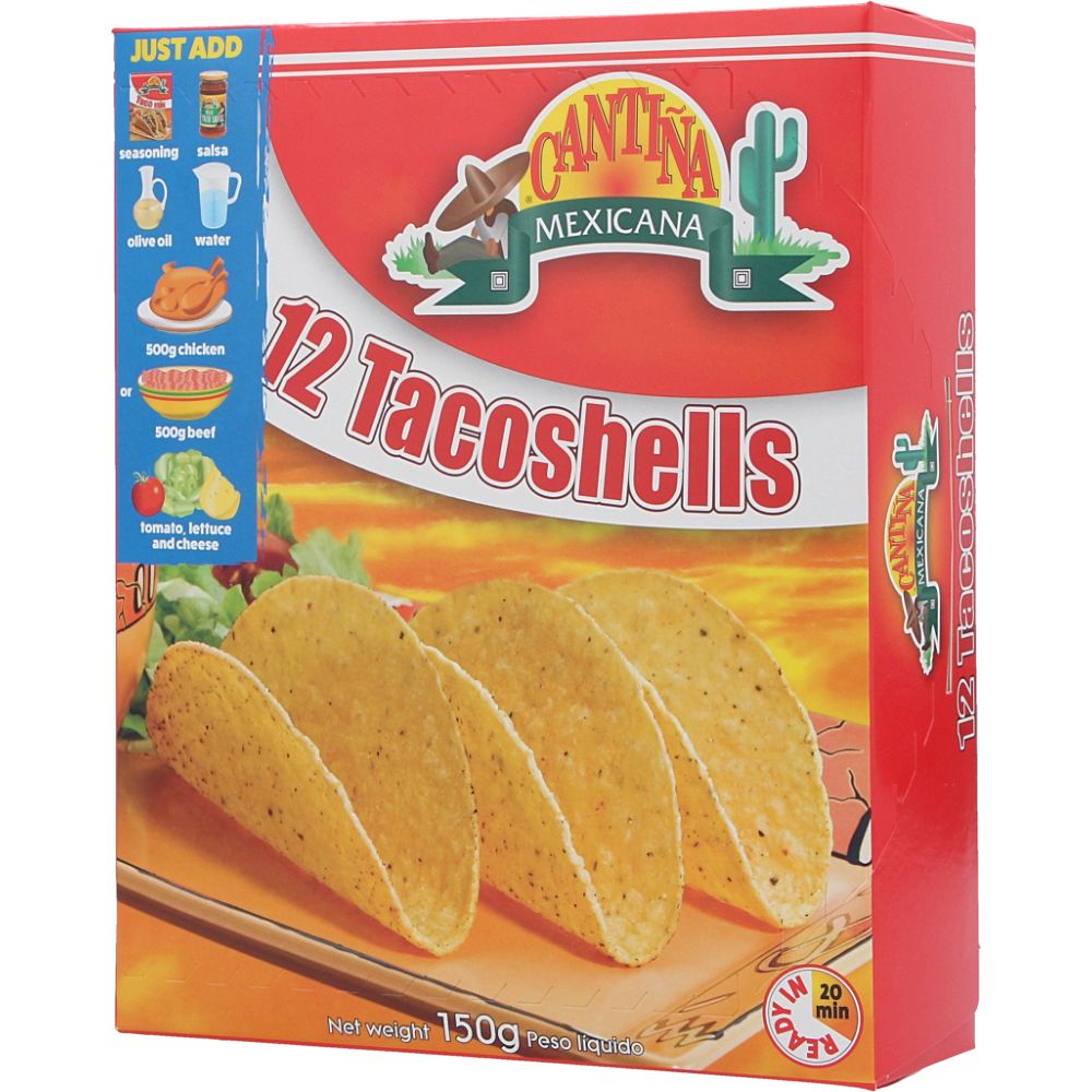  - Cantina Mexicana Taco Shells 12 pc = 150g