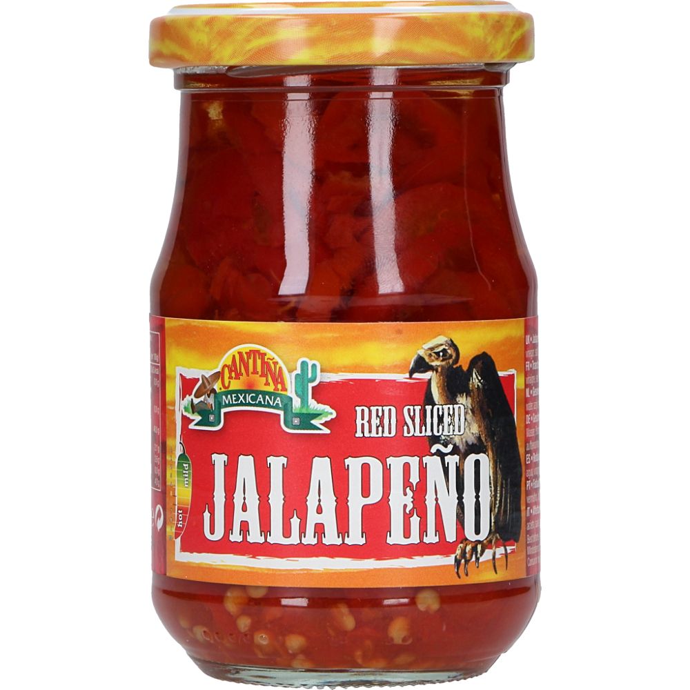 - Jalapeños Vermelhos Fatiados Cantina Mexicana 100g (1)