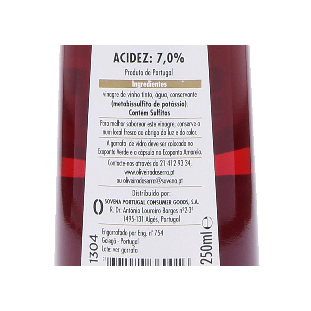  - Oliveira da Serra Aged Red Wine Vinegar 250 ml (2)