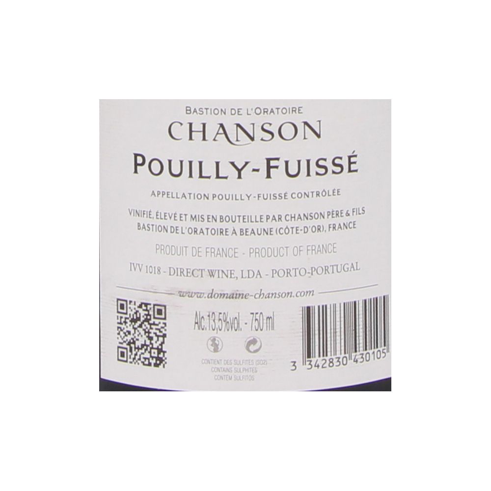  - Vinho Branco Pouilly-Fuisseé Chanson 75cl (2)