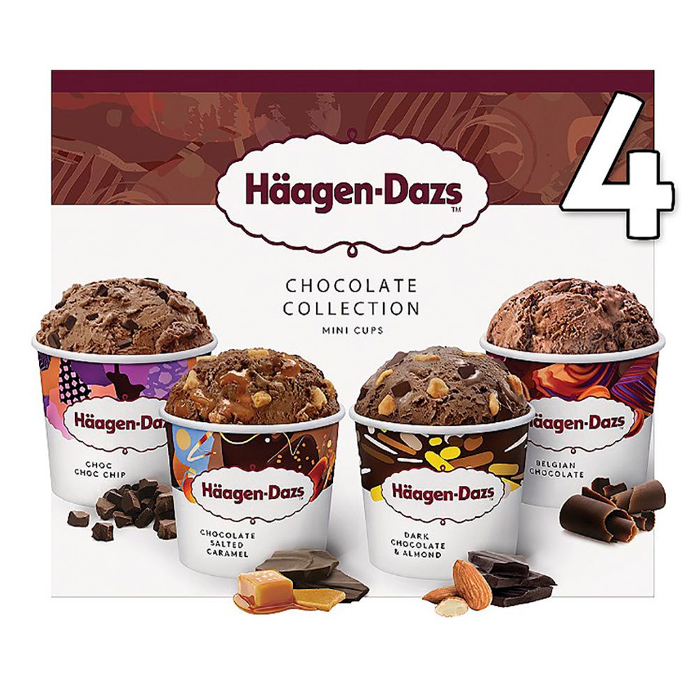  - Häagen-Dazs Chocolate Collection Ice Cream 4 x 95mL (1)