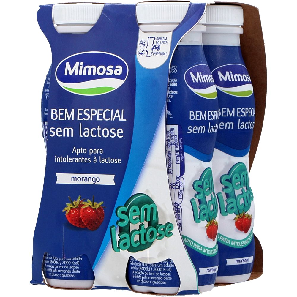  - Mimosa 0% Lactose Strawberry Yoghurt Drink 4x156ml (1)
