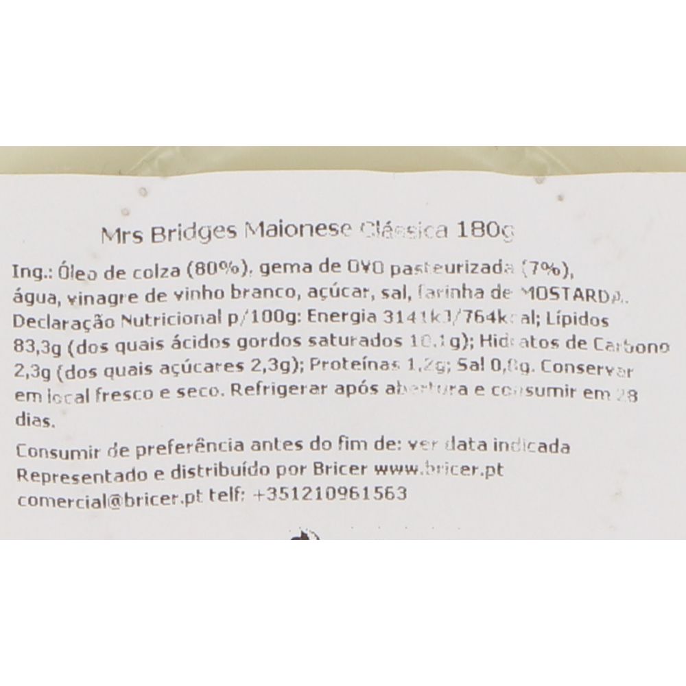  - Mrs Bridges Classic Mayonnaise 180g (2)