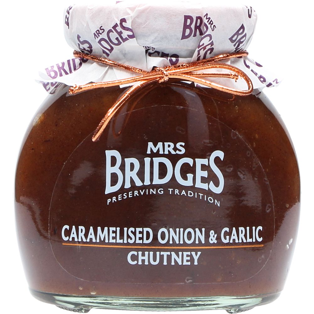  - Mrs Bridges Caramelised Onion & Garlic Chutney 300g (1)