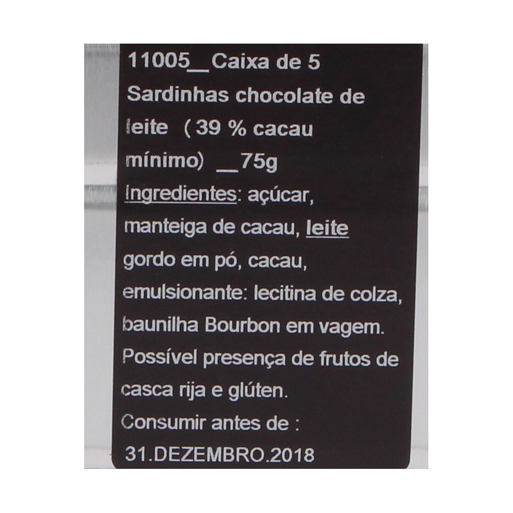  - Michel Cluizel Milk Chocolate Sardines Tin 5 pc = 75 g (2)