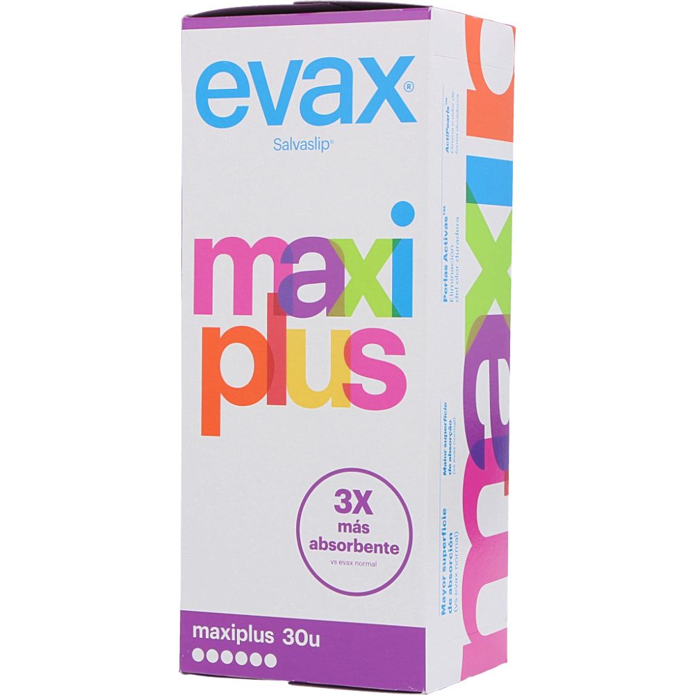  - Pensos Higiénicos Evax Maxi Plus 30 un (1)
