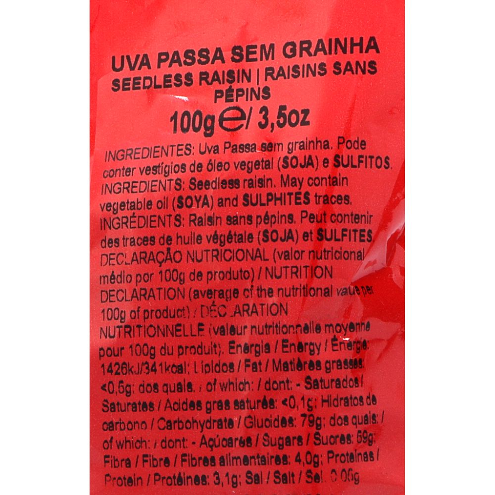  - Ferbar Seedless Raisins 100g (2)
