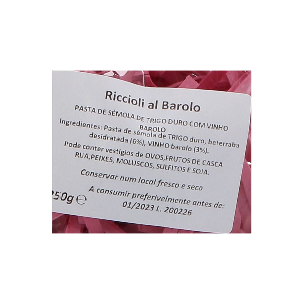  - Massa Riccioli al Barolo com Vinho Alfieri 250g (2)