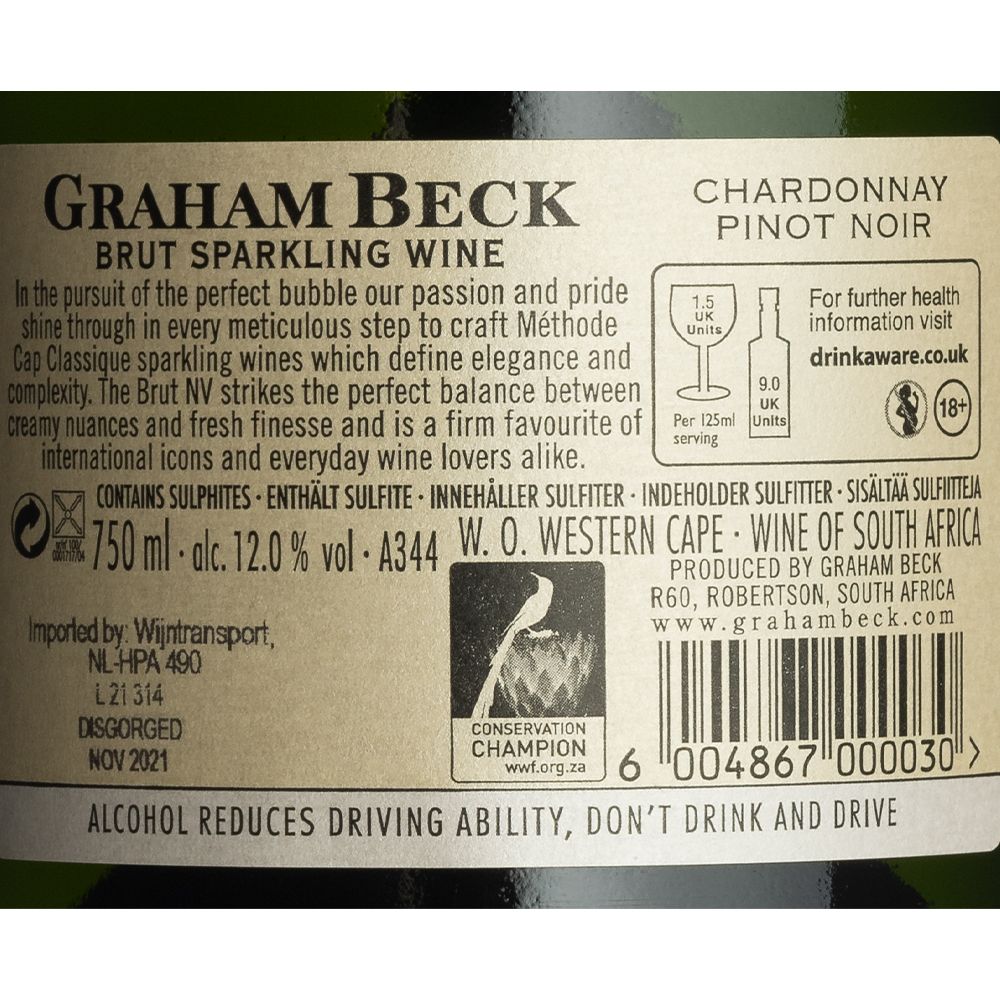  - Graham Beck Brut Sparkling Wine 75cl (2)