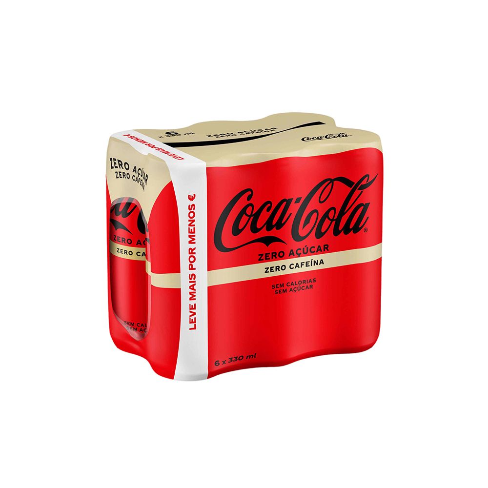 - Refrigerante Coca-Cola s/ Açúcar s/ Cafeína Lata 6x33cl (1)