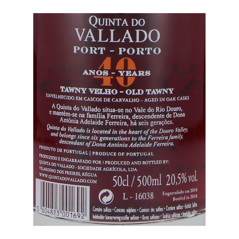  - Porto Quinta Do Vallado Tawny 40 Anos 50cl (2)