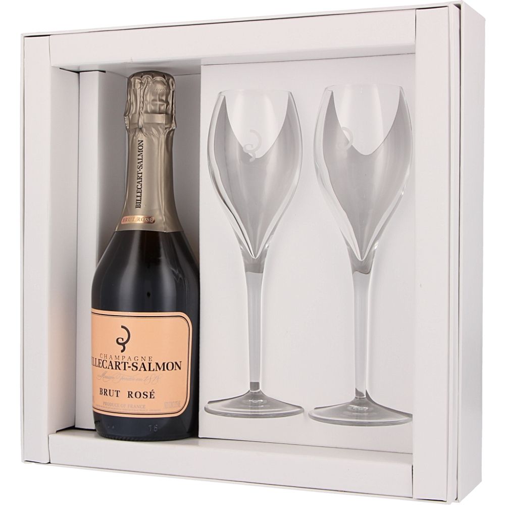  - Billecart - Salmon Brut Rosé Gift Box Champagne 37,5cl (1)